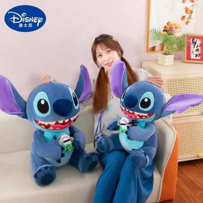 35/45/60cm Big Size Stitch Disney Anime Plush Stuffed Doll Kawaii Room Decorated with Plushies Pillow Ornaments Holiday Gifts