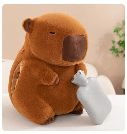30/40cm Soft Capybara Hand Warmer Pillow Stuffed Funny Capybara Plush Hand Warmer Cartoon Portable Capybara Plush Stuffed Doll