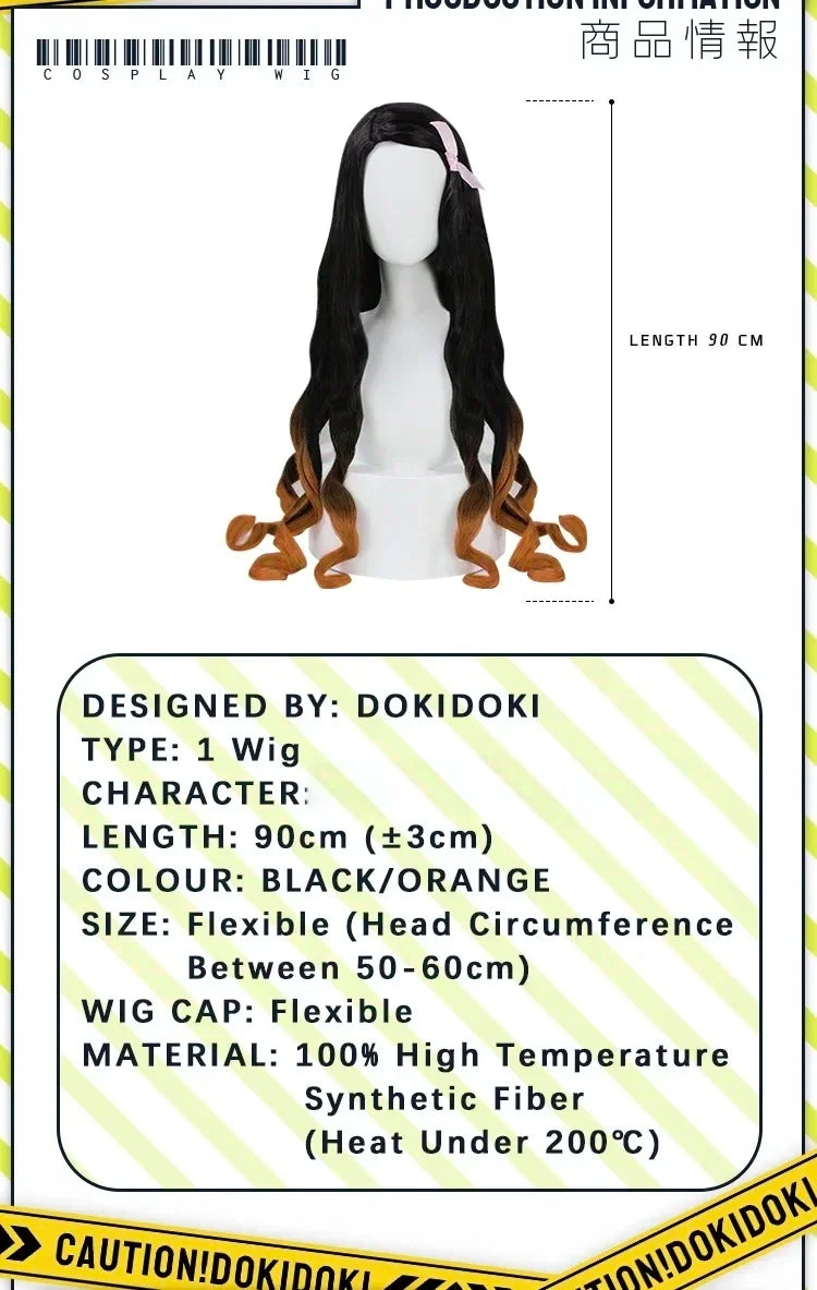 IN STOCK Tanjirouu Nezukoo Zenitsuu Mitsurii Shinobu Akazaa Wig Cosplay AnimeDokiDoki Women Tamayoo Hairpin Demon Free Wig Cap