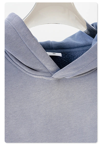 ZODF Autumn Winter Monkey Washed Fleece Hoodies For Men Unisex Basic 360gsm Warm Knitted Hooded Pullovers Coats HY0903