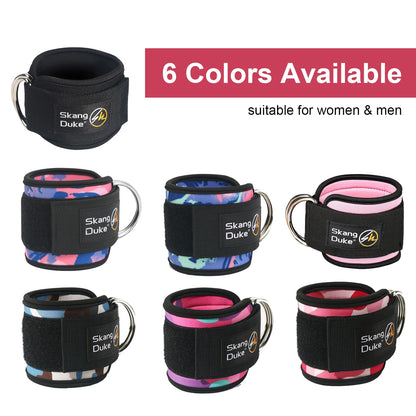 Fitness Ankle Band Padded Double D-Ring Adjustable Weight Leg Training Support 1pc/2pc/3pc