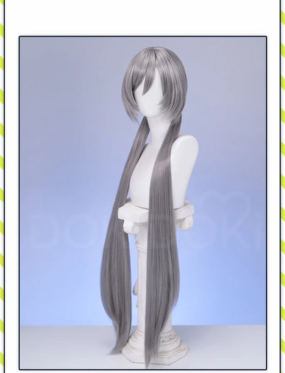 IN STOCK Judyy Hoppss Wig Movie DokiDoki Women Long 90cm Grey Twintails Hair Rabbit Judyy Hoppss Chirstmas Cosplay Free Cap Wig