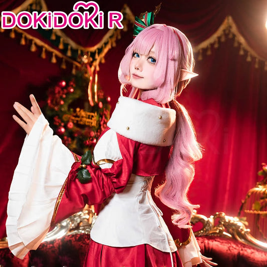 IN STOCK Elysia Cosplay Costume Game Honkai Impact 3rd【S-2XL】DokiDoki-R Women Cute Winter Christmas Dress Elysia Plus Size