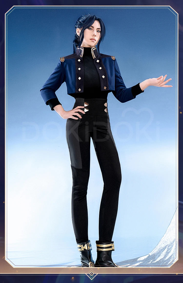 IN STOCK Caitlyn Cosplay Costume Anime Cosplay【S-3XL】DokiDoki-R Women Uniform Caitlyn Halloween Costume Plus Size