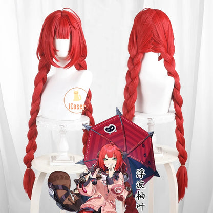 Zenless Zone Zero Ukinami Yuzuha Cosplay Costume Wig Skirt Sweater Uniform Headwear Spook Shack Halloween Party for Women Girls