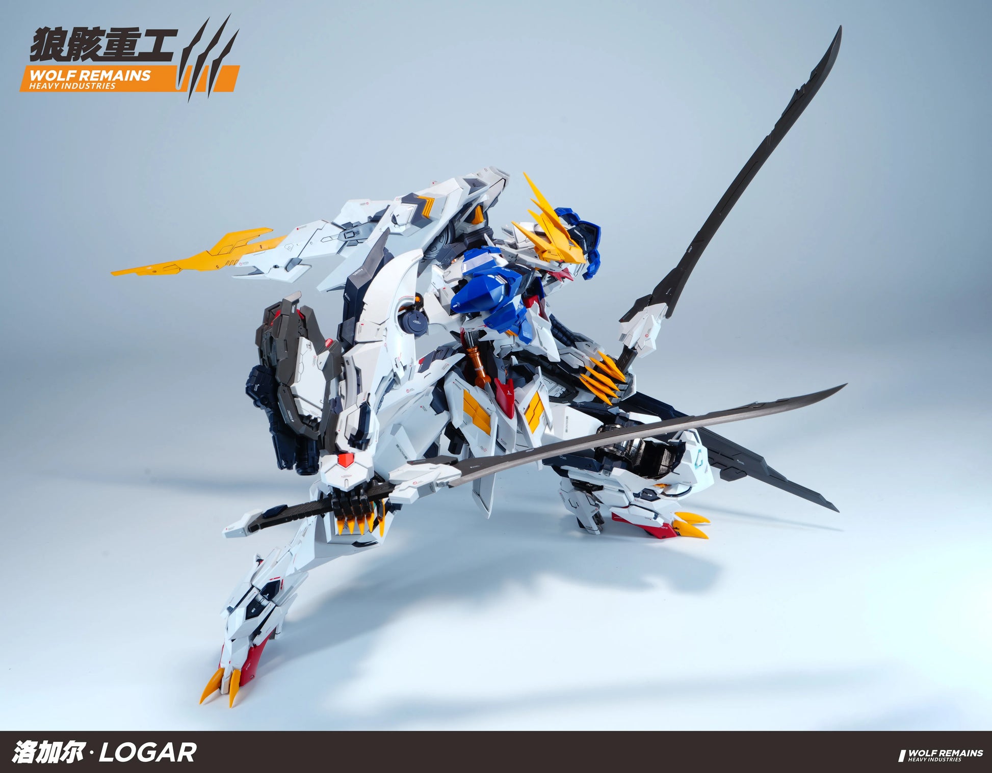 WOLF REMAINS HEAVY INDUSTRIES 1/60 PG Wolf King Barbatos Head Light Cluster Assembly Model Kit Collectible Toy Gift