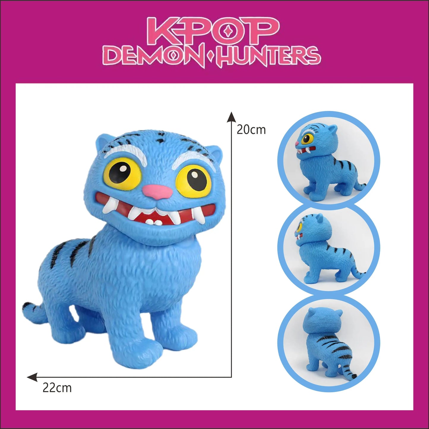 New Witch Hunter Team: Derpy Tiger Pet Rumi Anime Figure Peripheral, Desktop Decoration, Fan Gift