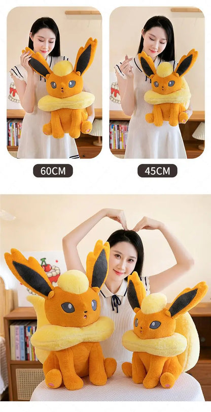 45/60/80CM Pokemon Flareon Plushies Cartoon Anime Stuffed Kawaii Ornament Comfortable Soft Doll Children's Toys Peluche Gift