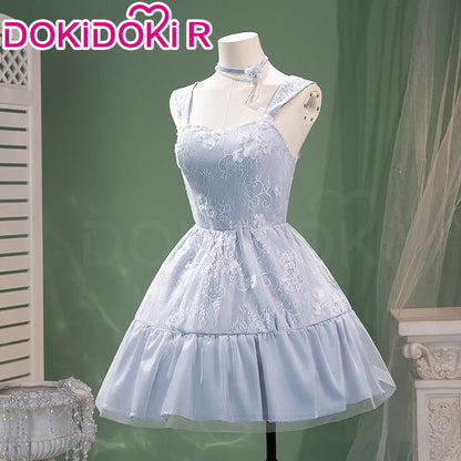 Midnight Bloom Hunter MC Cosplay Game Love and Deepspace DokiDoki-R Women Blue Dress Qinche Sylus Cosplay