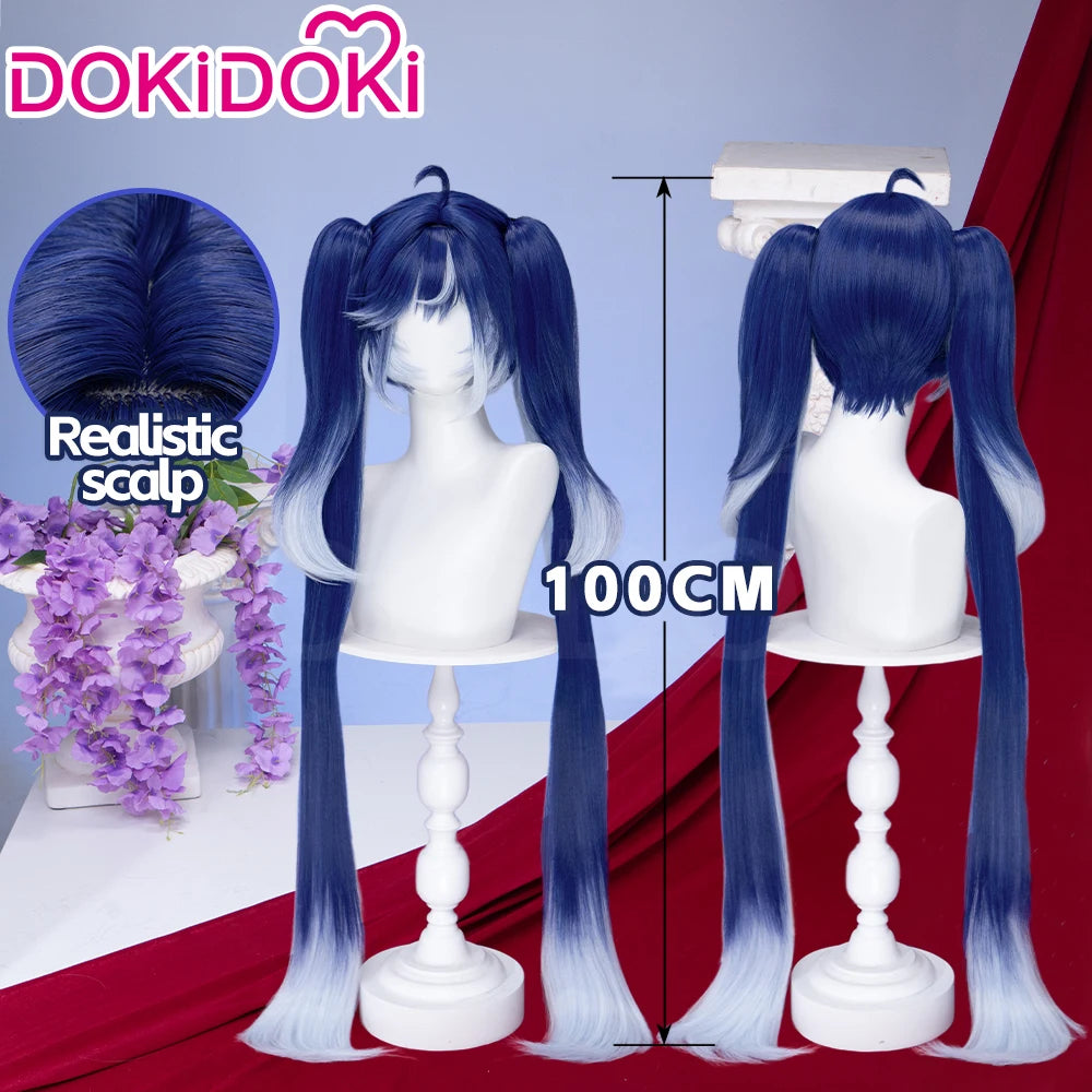 IN STOCK Augusta Cantarella Cartethyia Fleurdelys Iuno Wig Game Wuthering Waves DokiDoki 100cm Wig Cantarella Cosplay Free Cap