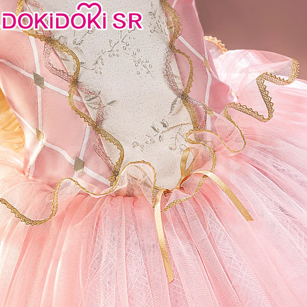 Women Princess Cosplay Dress DokiDoki-SR Women Girl Jewelry Princess Pink Dress Costume Christmas Cosplay