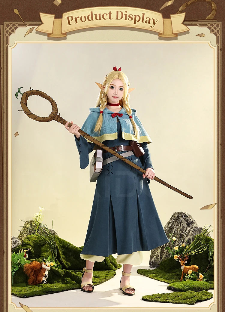 IN STOCK Marcille Donato Cosplay Costume Anime Delicious in Dungeon Cosplay DokiDoki-SR Women Uniform Dress Marcille Cosplay