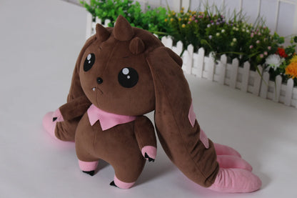 45cm Big Size Digital White Lop Mona Anime Plush Stuffed Doll Kawaii Room Decoration Plushies Pillow Ornaments Holiday Gifts