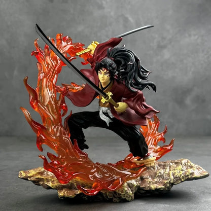 2025 Demon Slayer Anime Figures Tsugikuni Yoriichi Action Figure With Light Pvc Statue Figurine Model Doll Toys Christmas Gifts