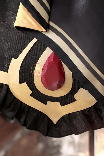 Genshin Impact Sandrone Cosplay Costume Wig Marionette Dress Headwear Eleven Fatui Harbingers Halloween Women Girls Role Play