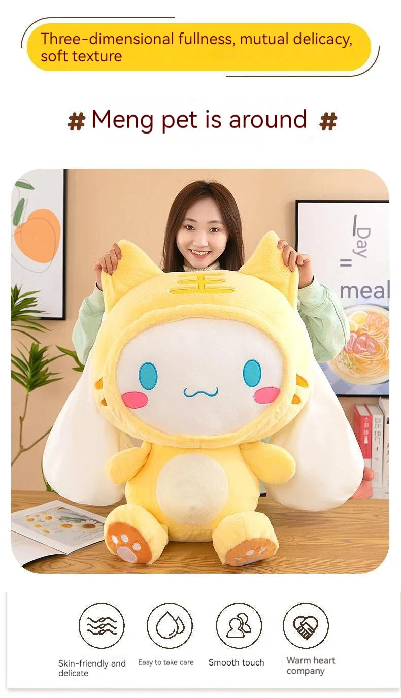 27-47cm Aoger Japanese Cartoon Girlish Heart Cinnamoroll Cute Plushie Toy Soft Stuffed Dolls Toys For Children'S Birthday Gift