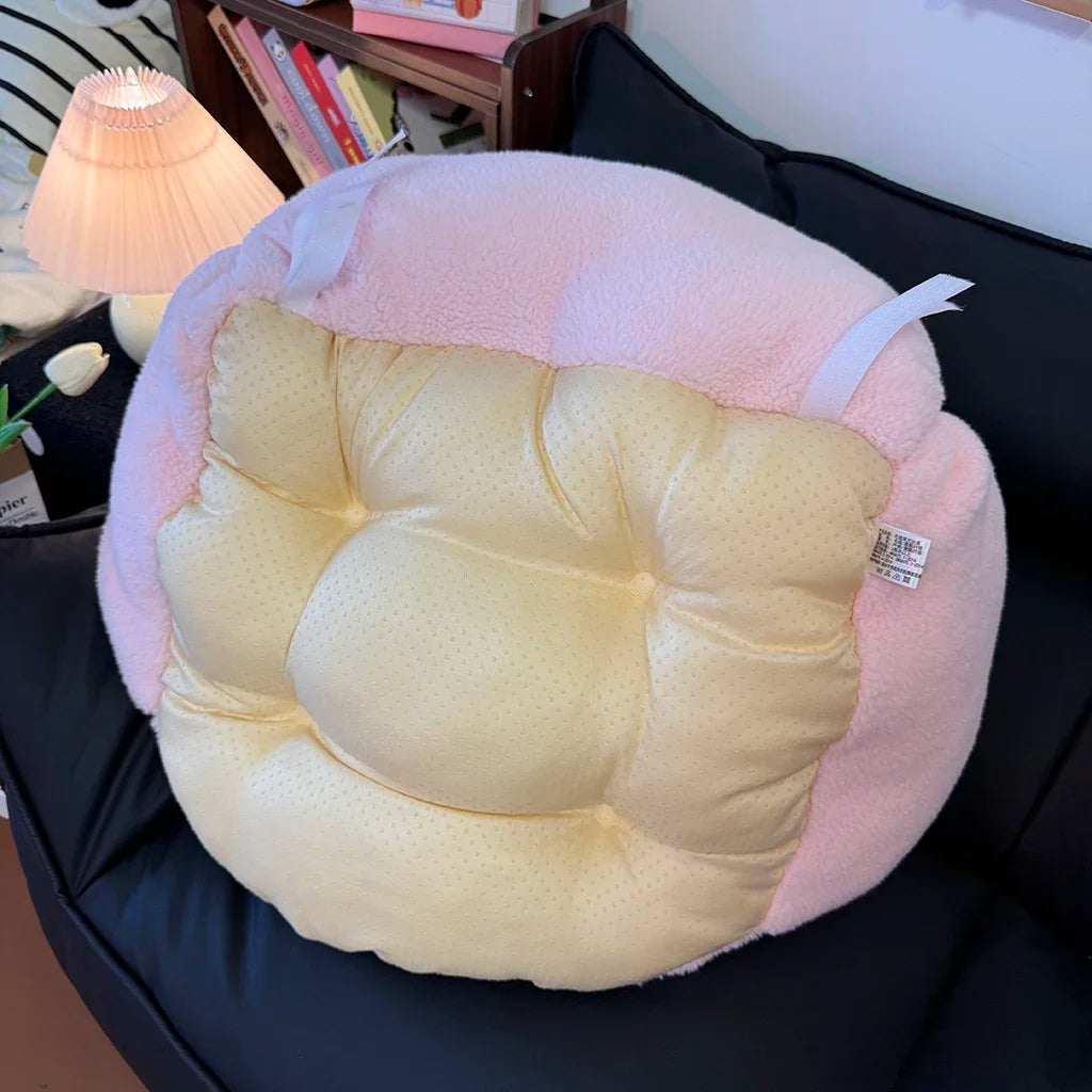 My Sweet Piano Plush Chair Cushion Warm Butt Lumbar Support Seat Cushion Chair Soft Fluffy Pink Kawaii Bedroom Decor Girl Gifts