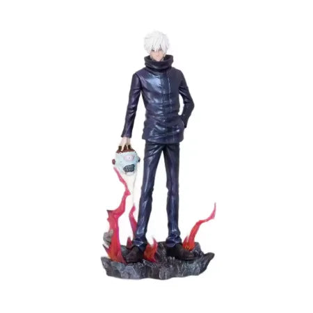 Hot Jujutsu Kaisen Anime Figures Satoru Gojo Figure 2 Heads 2 Arms Action Figurine Statue Collection Ornament Model Gifts