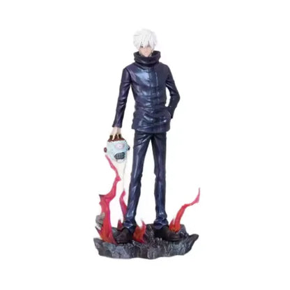 Hot Jujutsu Kaisen Anime Figures Satoru Gojo Figure 2 Heads 2 Arms Action Figurine Statue Collection Ornament Model Gifts