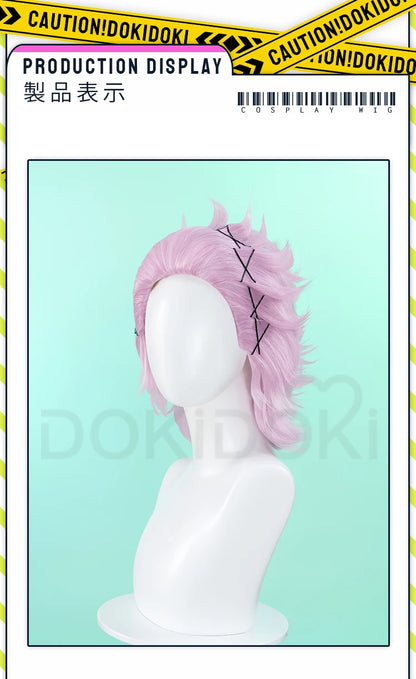 IN STOCK Mitsuki Kiryuu Wig Anime Wind Breaker Cosplay Wig DokiDoki Men 35cm Pink Short Hair Mitsuki Kiryuu Cosplay Free Wig Cap