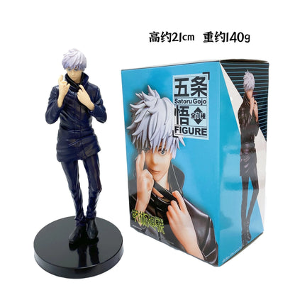 New Gojo Satoru 10CM Anime Jujutsu Kaisen Action Figure Itadori Yuji Seated Noodle Stopper Model Toys Japanese Dolls Hobbies 