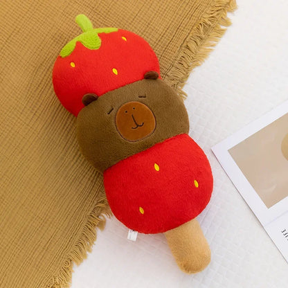 New 60-80cm Kawaii Creative Capybara Series Plush Toys Cartoon Stuffed Animals Soft Indoor Ornament for Children's Pillows