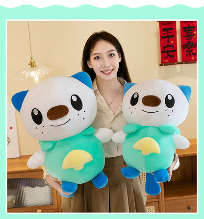 35/80cm Oshawott Pokemon Plush Toys Large Anime Doll Cute Pillow Cartoon Samurot Pokémon Plushie Stuffed Gift for Kids Christmas