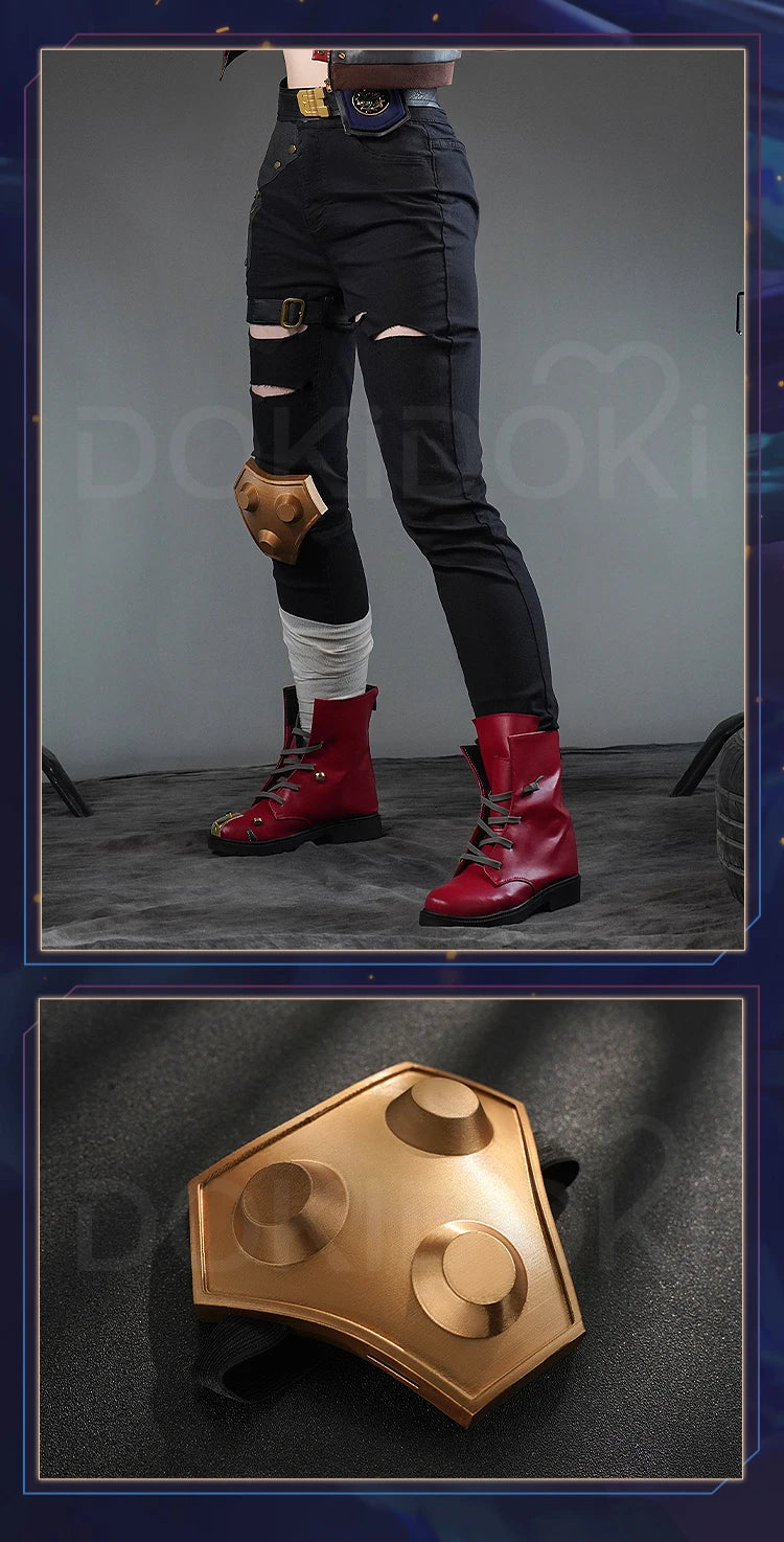 IN STOCK Vii Cosplay Costume Game Cosplay【S-3XL】DokiDoki-SR Women Suit Costume Cosplay Coat Black Suit Vii Tattoo Plus Size