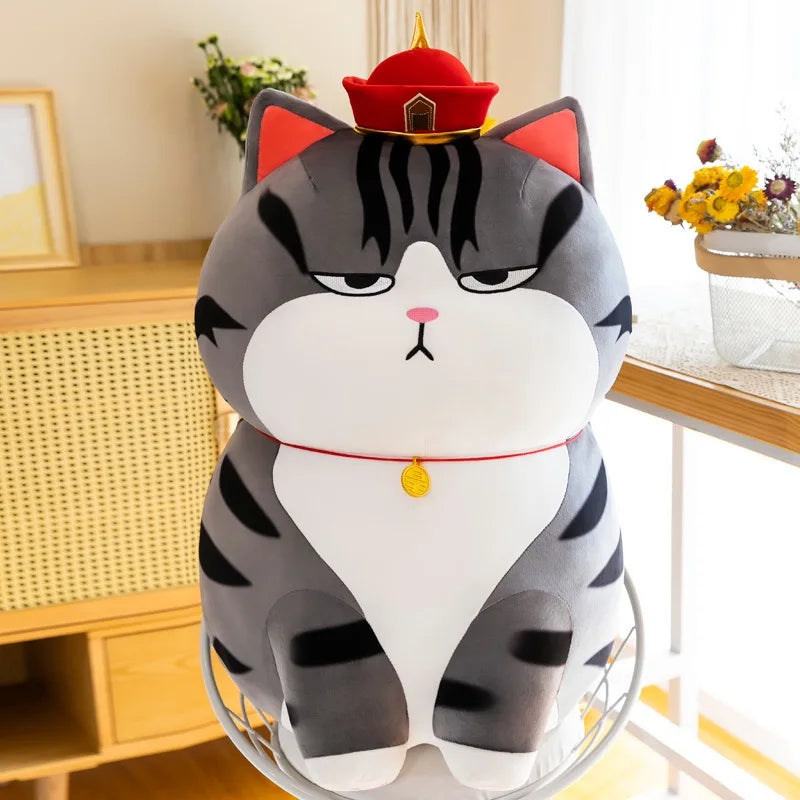 35-75cm Big Toy The Emperor Cat Plush toy Sleepy Cat Lazy  Eyes Cat Sleeping Throw Pollow Swag Toys for boy Birthday