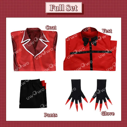 UWOWO Collab Series: Alastor tthe Radio Demon H Hotel Cosplay Costume Red Uniform Anime Costume