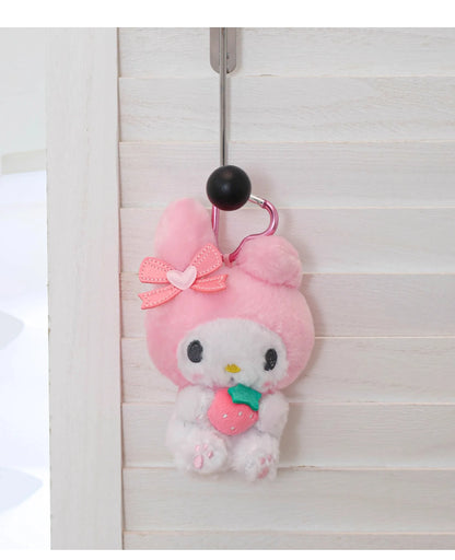 Sanrio Hello Kitty Kuromi Melody Cinnamoroll Stuffed Toys Pendant Cute Plush Toys Keyring Anime Keychain Birthday Christmas Gift