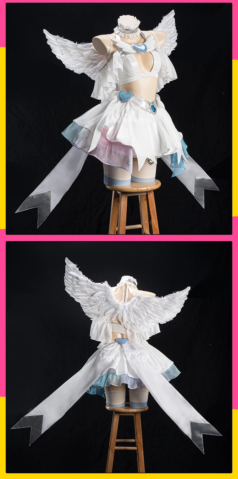 PRE SALE UWOWO Stocking Cosplay Anime New Stocking Cosplay Costume Stocking Angel Cosplay Costume S-3XL Halloween Costume