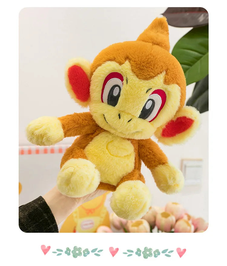 30/40/50CM Big Size Pokemon Chimchar Plushies Cartoon Anime Plush Pillow Soft Doll Kawaii Stuffed Plushie Ornament Children Gift