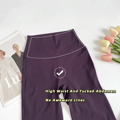 The Codex Women’s High-Waisted Flared Yoga Pants Comfortable Pilates Running Leggings Stylish Gym Trousers