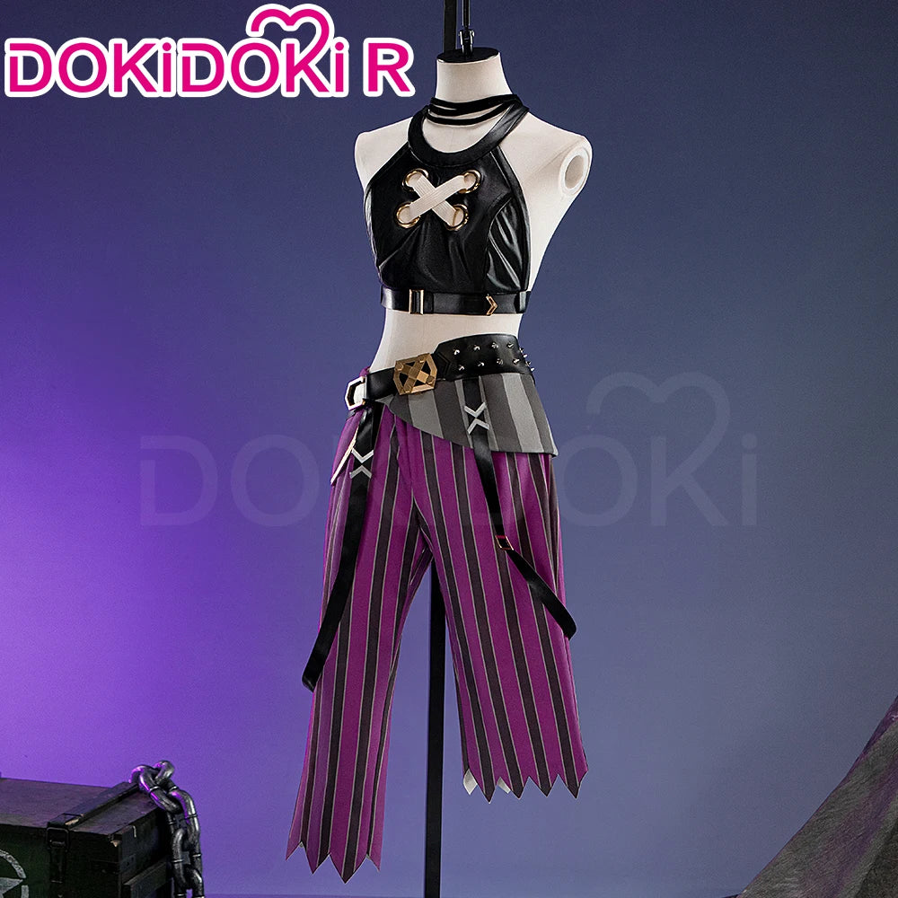 IN STOCK Jinxx Cosplay Costume Game【XS-3XL】DokiDoki-R Women Costume Jinxx Cosplay Plus Size