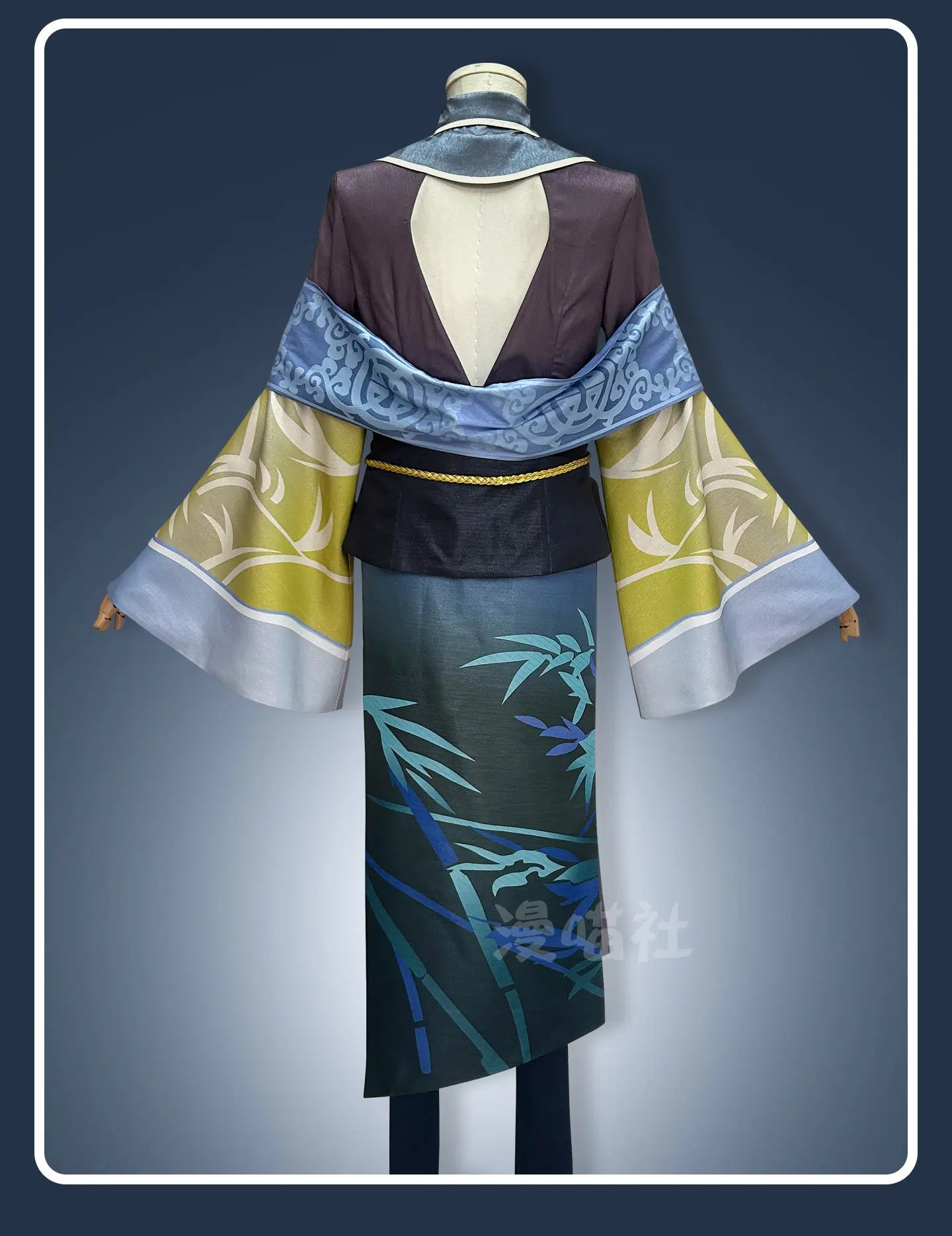 Eiden Ink Dyed Zombie Immortal Costume Adult Polyester Set