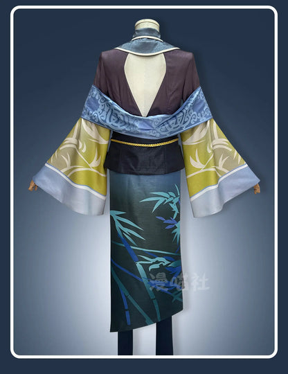 Eiden Ink Dyed Zombie Immortal Costume Adult Polyester Set