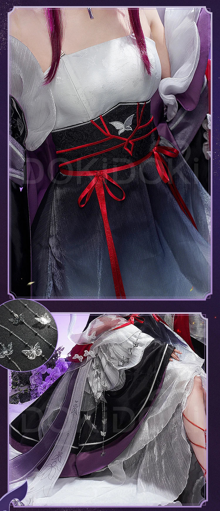 Kafka Doujin Cosplay Costume Game Honkai: Star Rail DokiDoki-SR HSR Costume Kafka Cosplay Women Doujin Dress