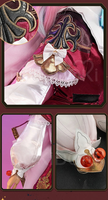 IN STOCK Hyacine Cosplay Costume Game Honkai: Star Rail DokiDoki-SR HSR Women Cute Amphoreus Hyacine Cosplay Wig