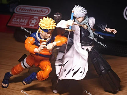 1/12 Hitsugaya Toushirou Boy Figure Mini Scarf Sleeveless Windbreaker Coat Toys Clothes Accessory For 6" Anime Bleach Shf Body
