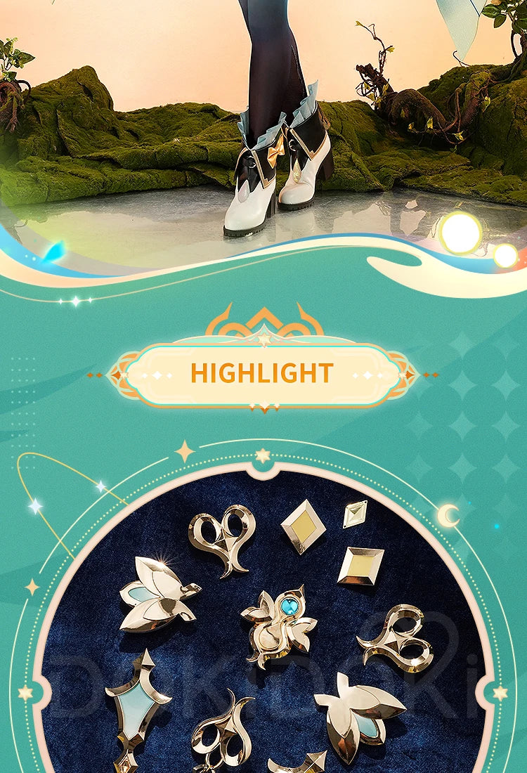 IN STOCK Firefly Cosplay Costume Game Honkai: Star Rail DokiDoki-SR HSR Female Cute Costume Outlet Firefly Cosplay Wig Halloween