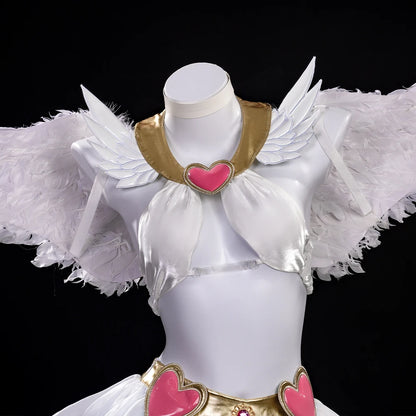 Anime New Panty Stocking with Garterbelt Pantiel Panty Anarchy Cosplay Costume Angel Skirt Wings Halloween for Women Girls Prop