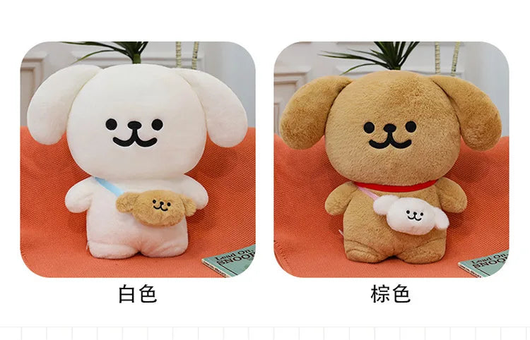 45/70cm Big Size Maltese Backpack Cartoon Anime Plush Stuffed Doll Kawaii Room Decoration Plushies Pillow Ornament Children Gift