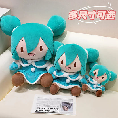 Lovely Hatsune Miku Fufu Plush Toys Preciality Classic Deep Sea Collection SEGA Hatsune Miku Stuffed Doll  Kids Xmas Gifts