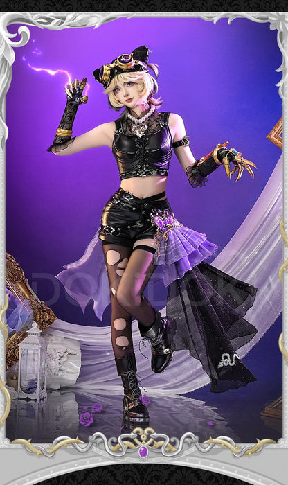 Tracy Reznik Mechanic Cosplay Costume Game Identity V DokiDoki-SR Phantom Girl Lock Core BLK Tracy Women Dress Cosplay