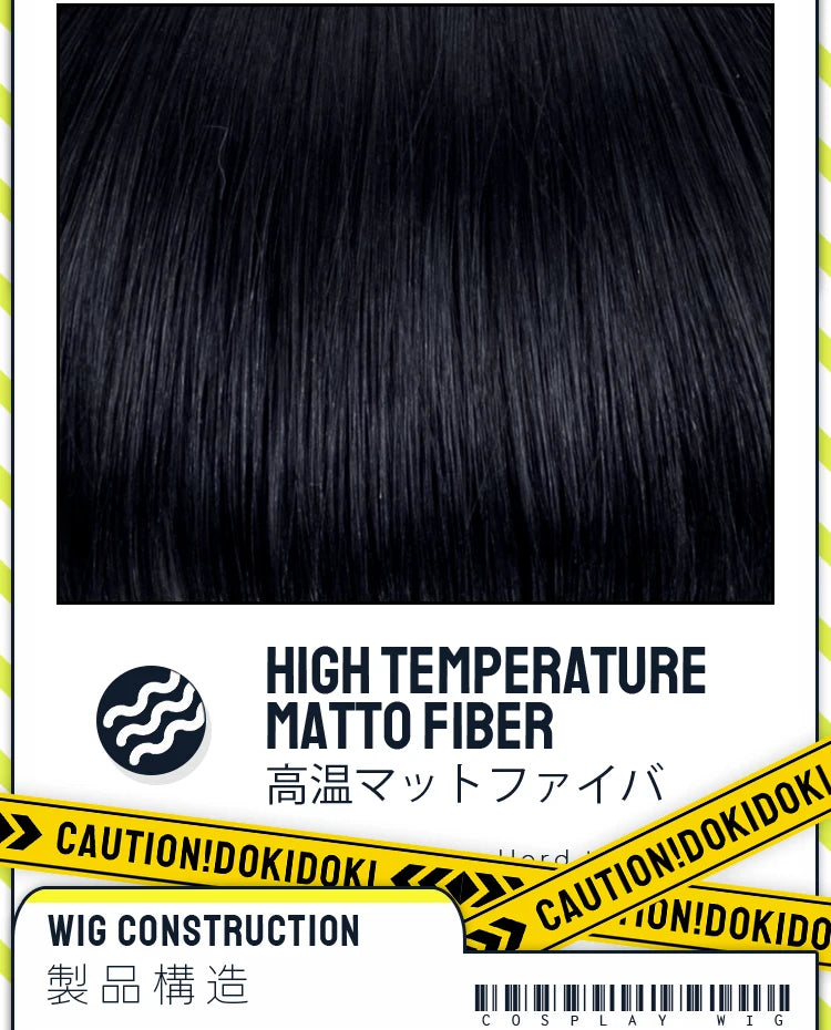 Virtual Idol Cosplay Wig Game Zenless Zone Zero Cosplay DokiDoki Women 40cm Cute Black Pink Short Wig ZZZ Cosplay Free Wig Cap