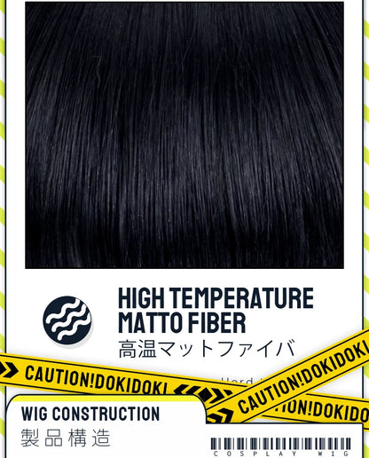 Virtual Idol Cosplay Wig Game Zenless Zone Zero Cosplay DokiDoki Women 40cm Cute Black Pink Short Wig ZZZ Cosplay Free Wig Cap