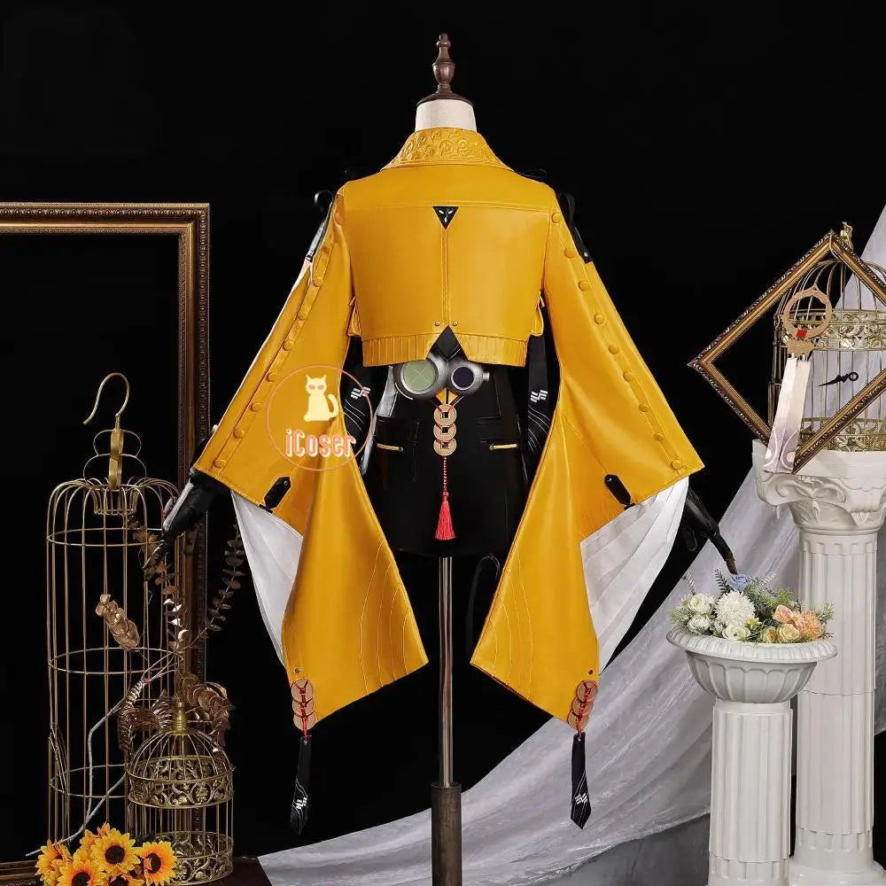 iCoser Yixuan Cosplay Costume Wig Zenless Zone Zero Uniform Headwear Yunkui Summit Halloween Party for Women Girls Festival Prop