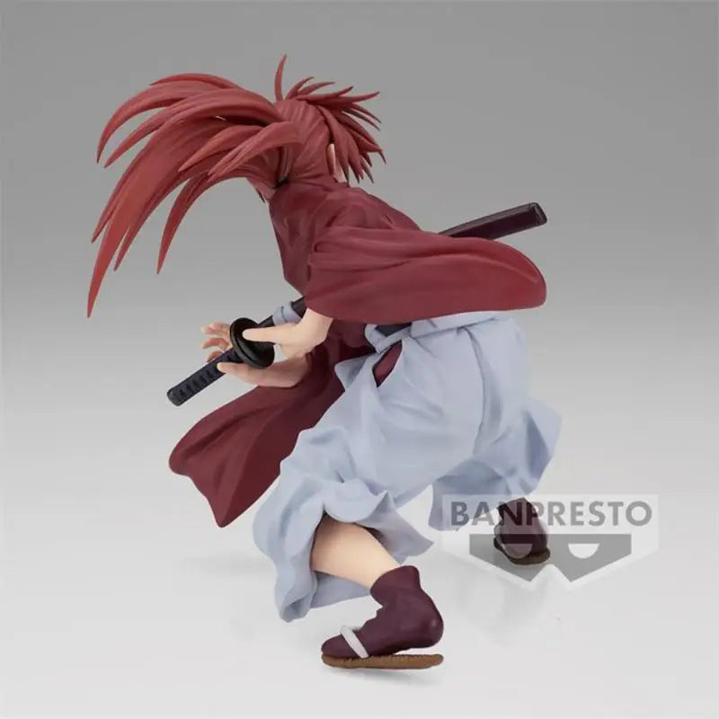 In Stock Banpresto Original Bandai Vibration Stars Rurouni Kenshin Himura Kenshin Anime Action Figure Model Boxed Toys Gifts