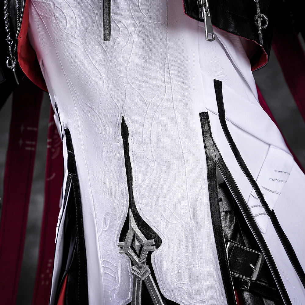 iCoser Arknights Exusiai The New Covenant Cosplay Costume Wig Uniform Luminous Headwear Halloween Party for Women Girls Carnival